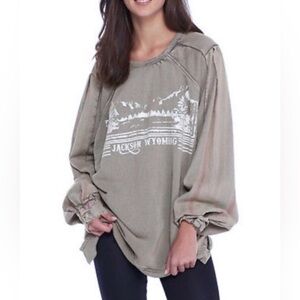 Jackson Wyoming Women's Olive Top